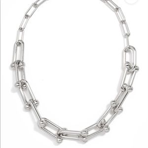 Zenzii Silver Hardware Links Necklace